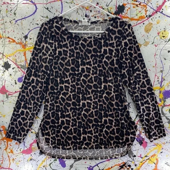 Onyx Tops - ⭐️3 for $20 Sale‼️ Cheetah Print Long Sleeve 🐆